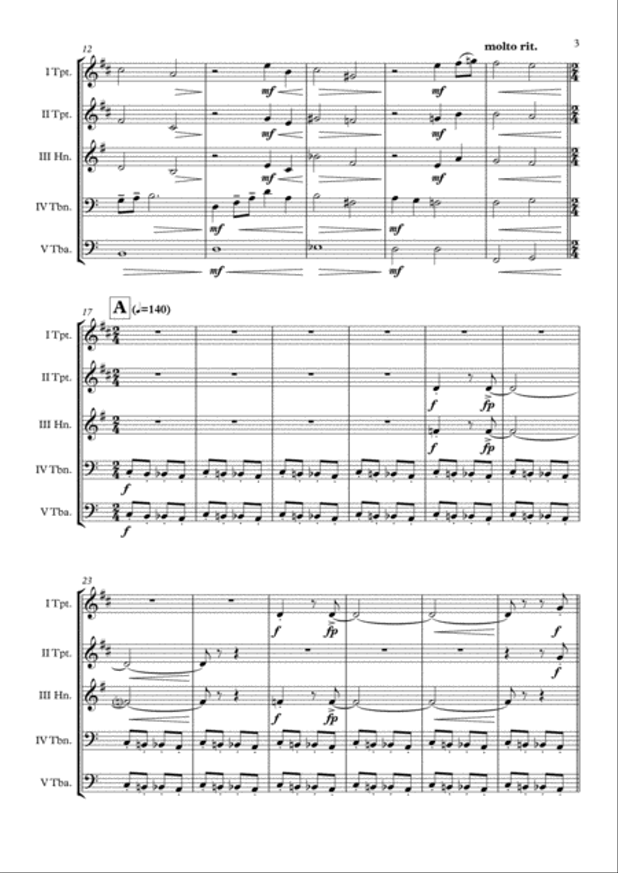 The Polar Express from Warner Bros. Pictures' THE POLAR EXPRESS Brass Quintet scores gallery preview page 4