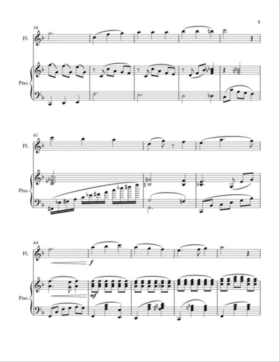 Dying with Jesus, by death reckoned mine Flute Solo scores gallery preview page 5