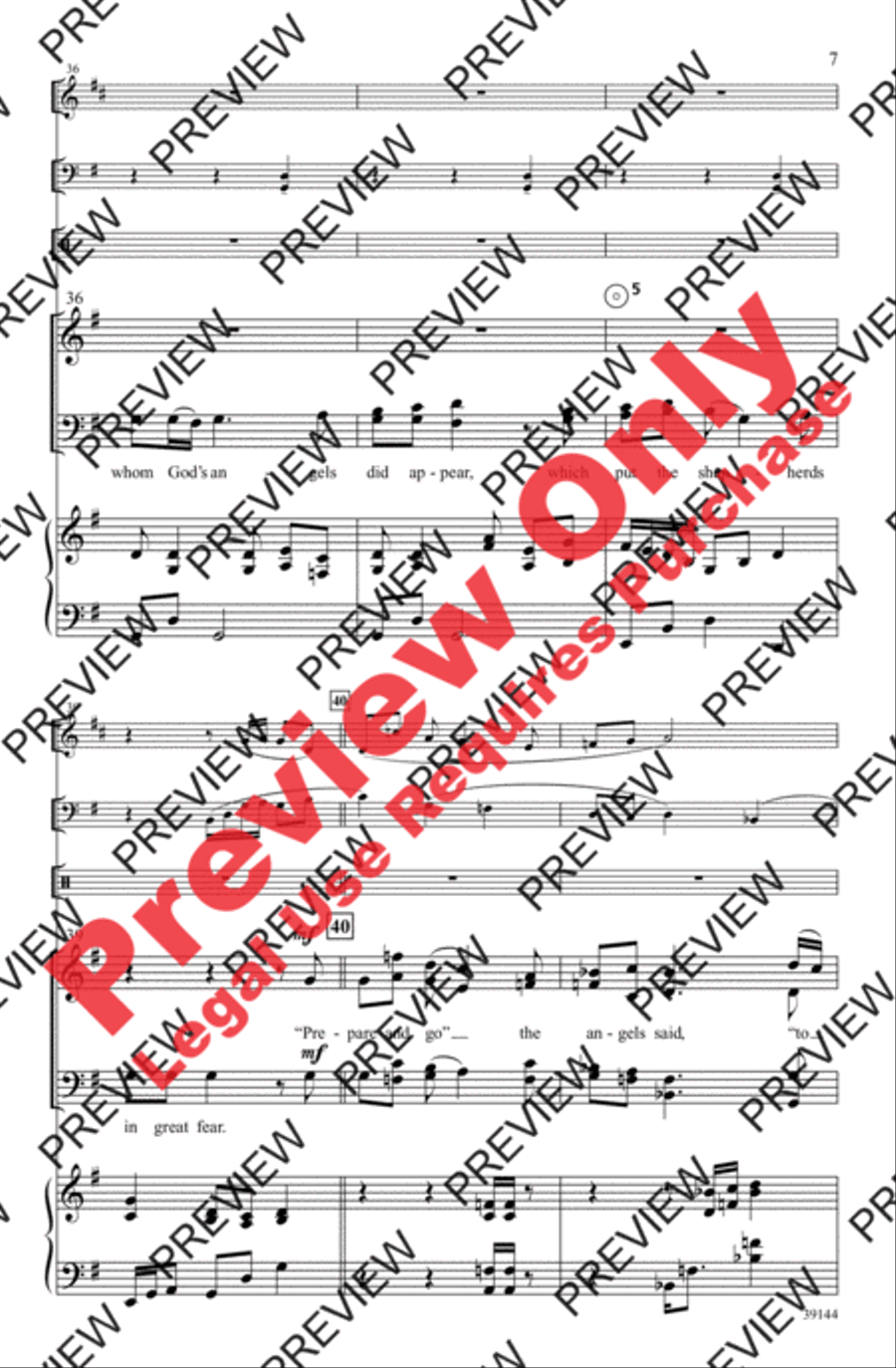 Enniscorthy Carol Enniscorthy Carol 4-Part scores gallery preview page 7