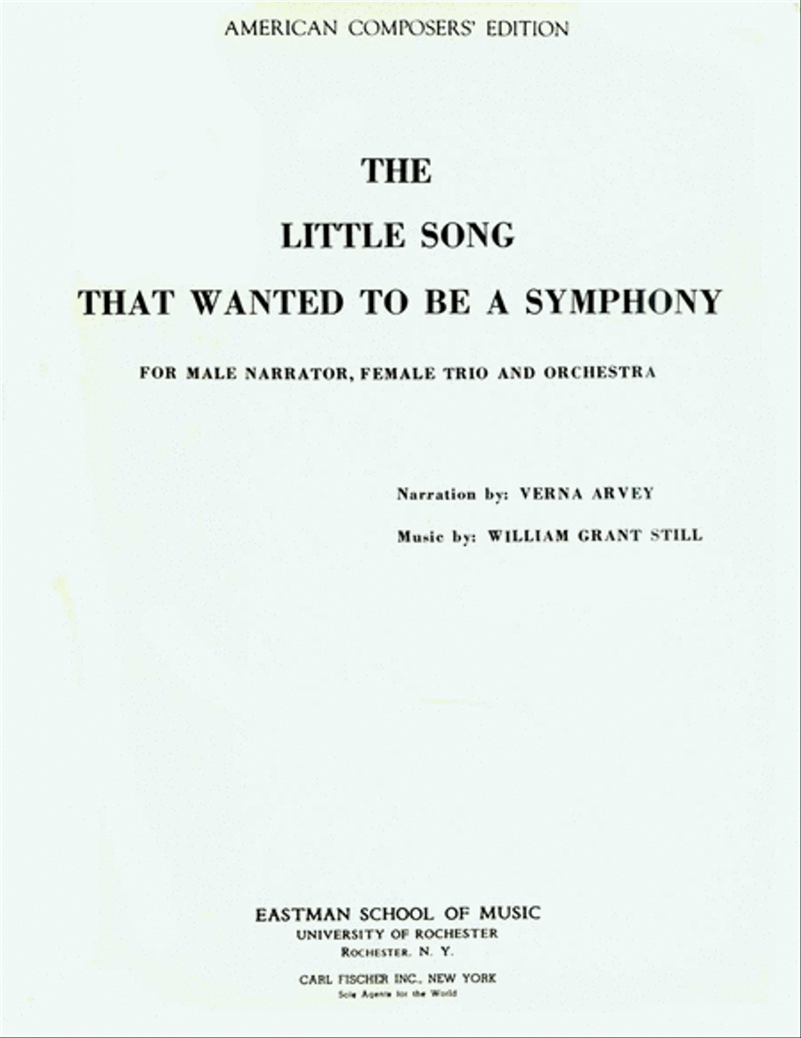 The Little Song that Wanted to Be a Symphony