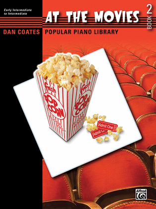 Book cover for Dan Coates Popular Piano Library -- At the Movies, Book 2