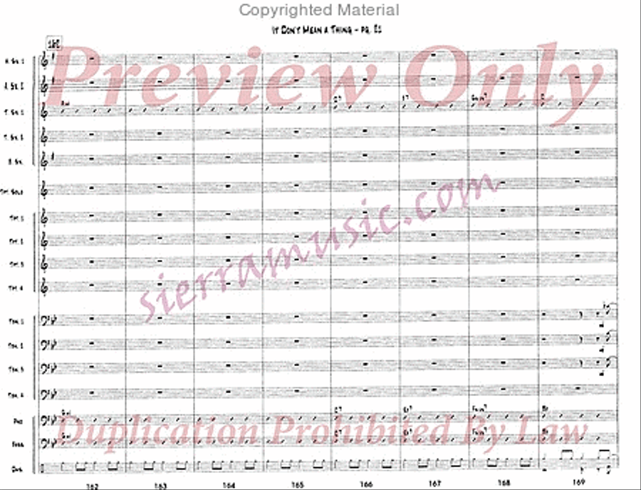 It Don't Mean a Thing If It Ain't Got That Swing Jazz Ensemble scores gallery preview page 22