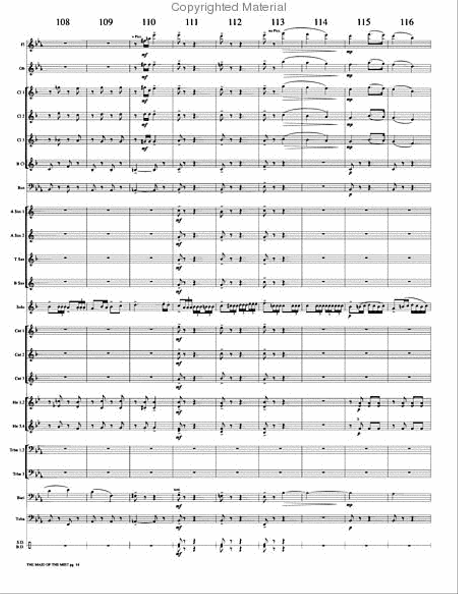 The Maid of the Mist Concert Band scores gallery preview page 17