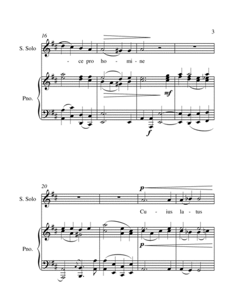 Ave Verum Corpus Soprano Voice and Piano - Intermediate level image number null