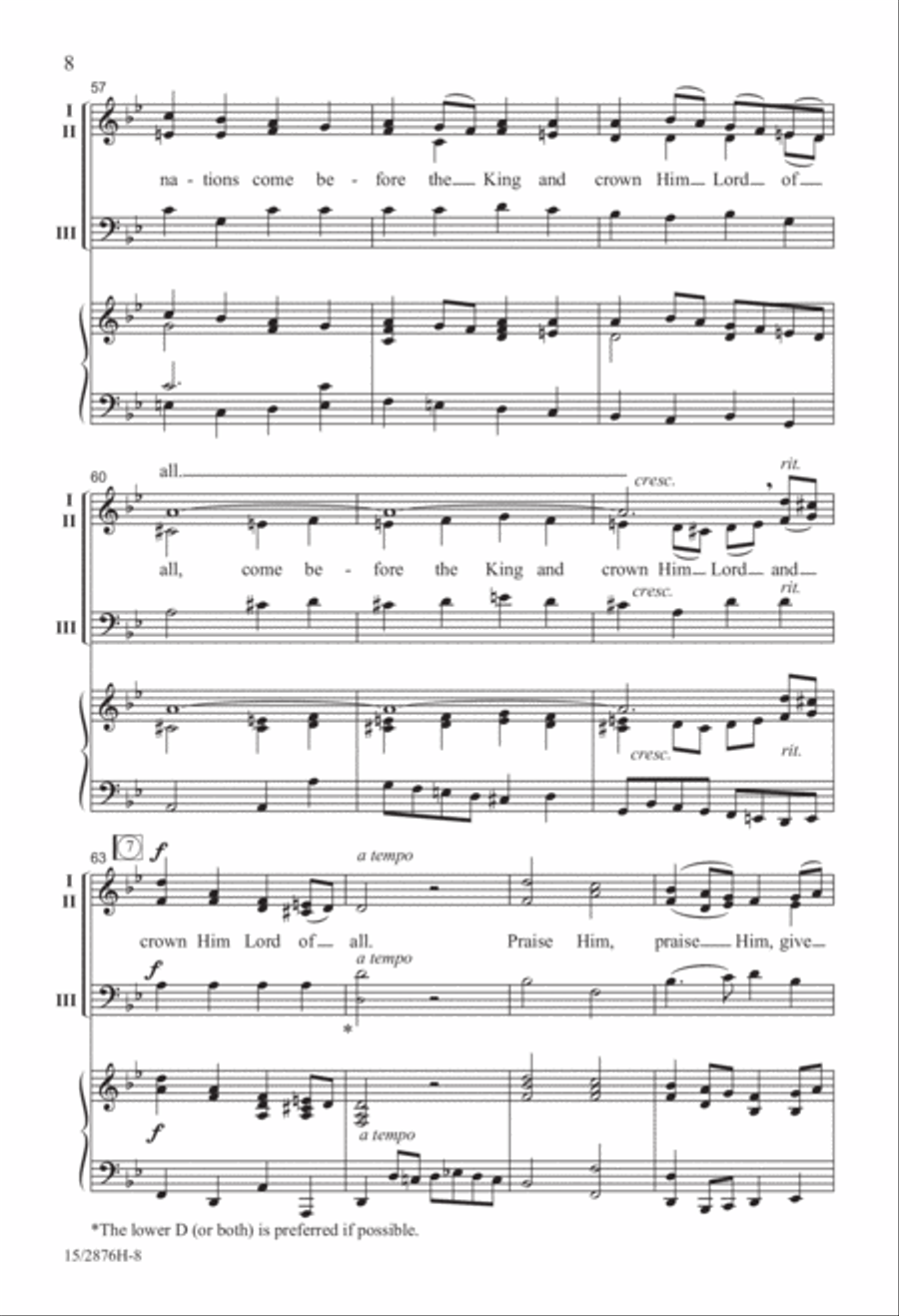 Praise Him! Praise Him! 3-Part scores gallery preview page 8