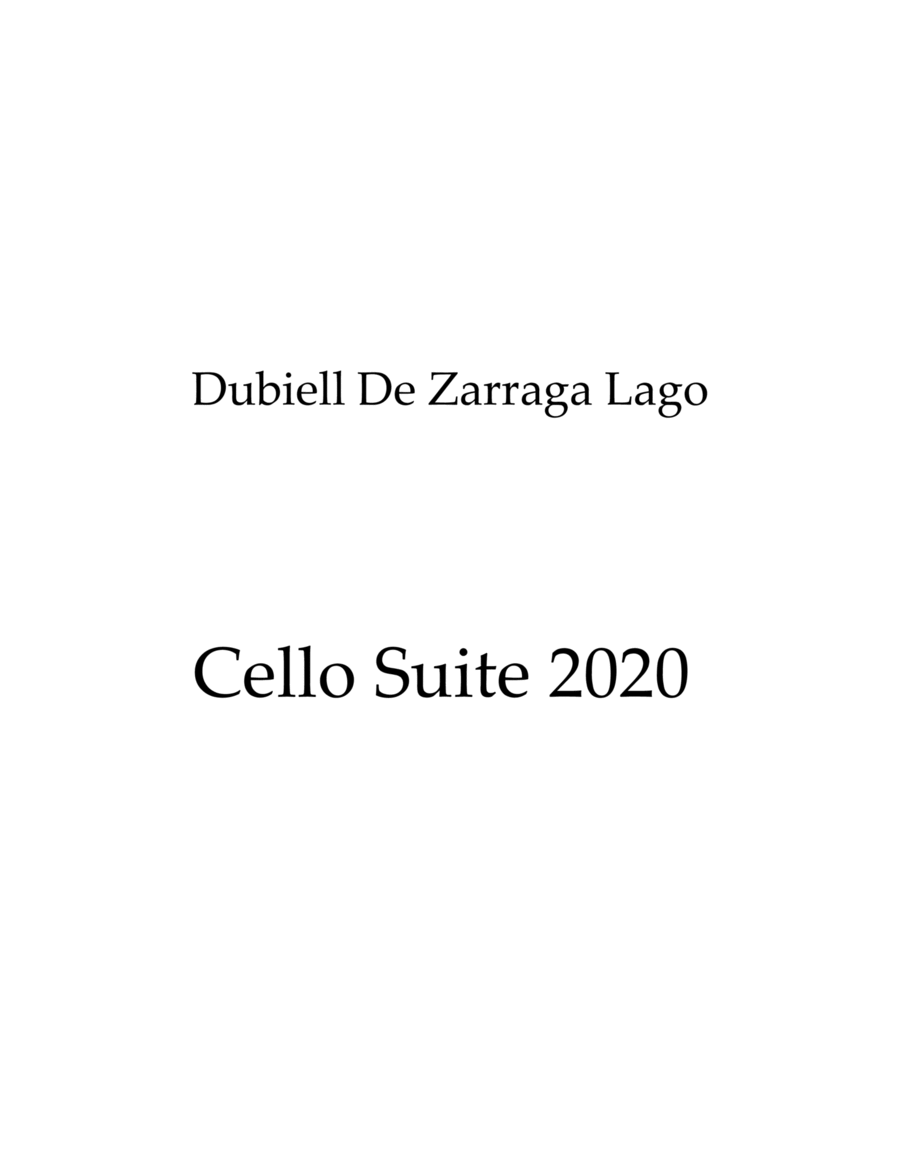 Cello Suite 2020 I Op.146