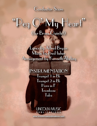 Book cover for Peg O My Heart (for Brass Quintet)