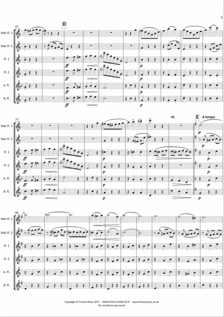 Valse des Fleurs Flute Solo scores gallery preview page 3