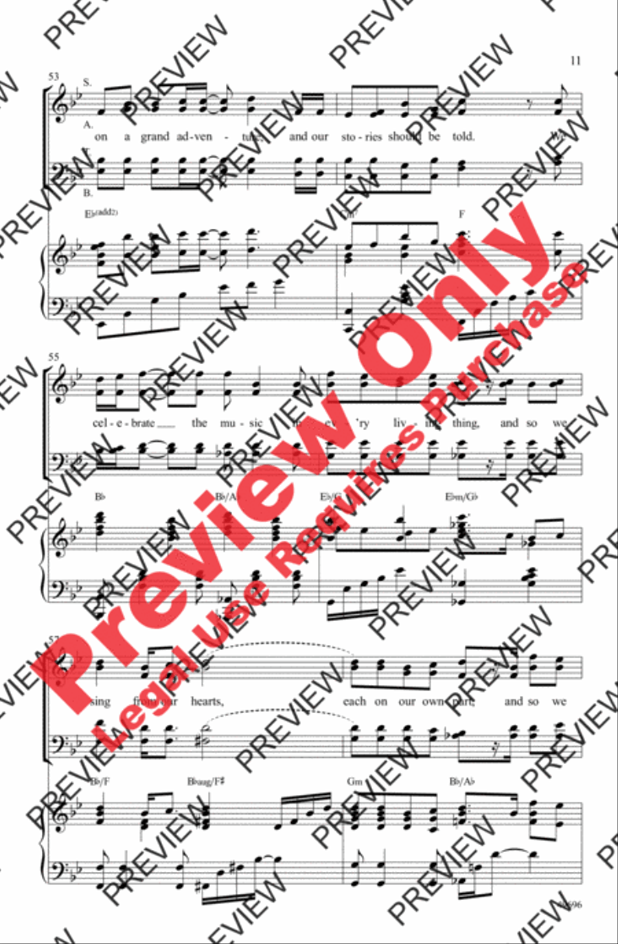 And So We Sing 4-Part scores gallery preview page 11