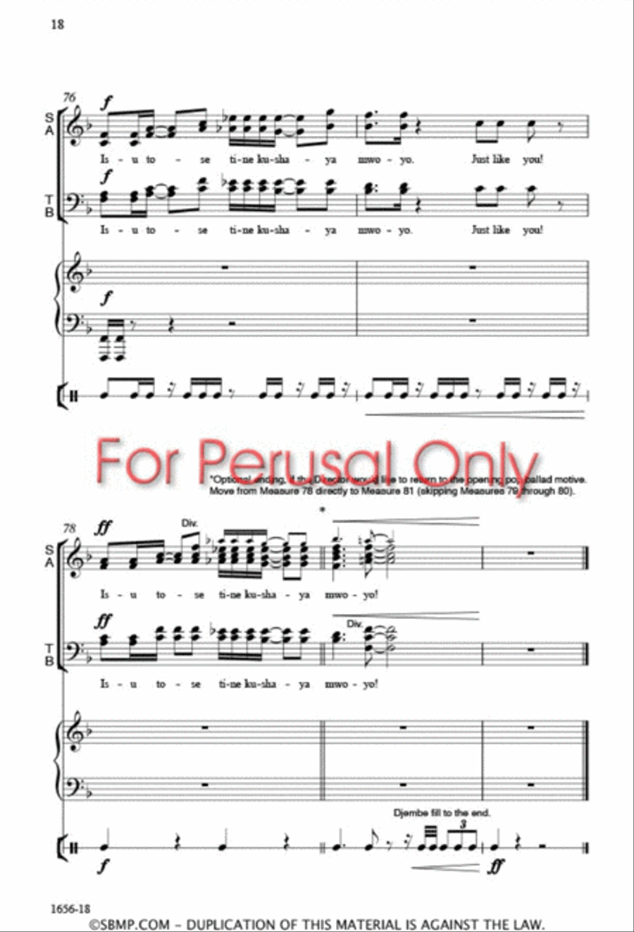 Heartbeat 4-Part scores gallery preview page 17
