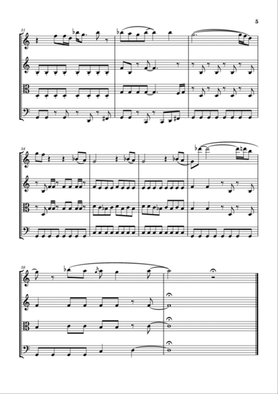 Oo You String Quartet scores gallery preview page 6