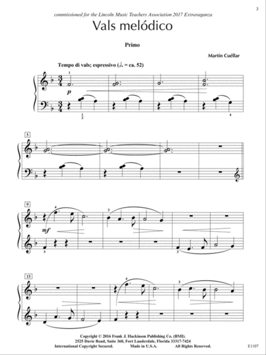 Vals melodico Vals melodico Small Ensemble scores gallery preview page 4