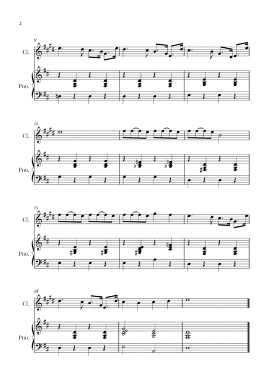 La Vie En Rose La Vie En Rose B-Flat Clarinet scores gallery preview page 2