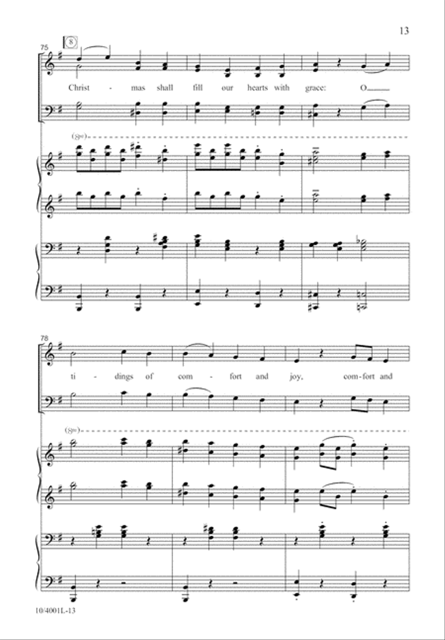 God Rest You Merry, Gentlemen 4-Part scores gallery preview page 14