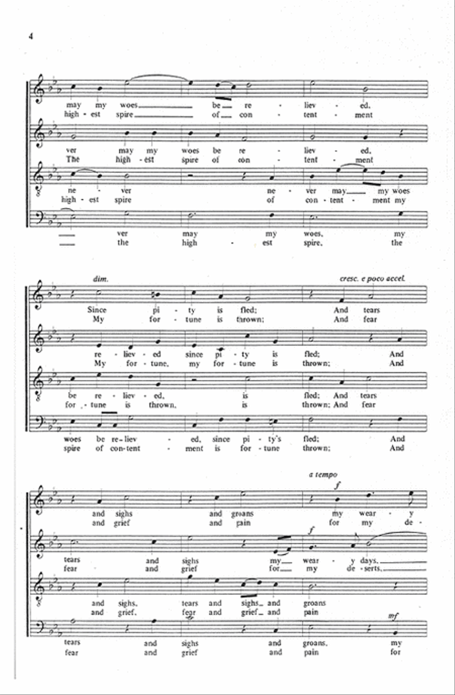 Flow My Tears Flow My Tears 4-Part scores gallery preview page 4