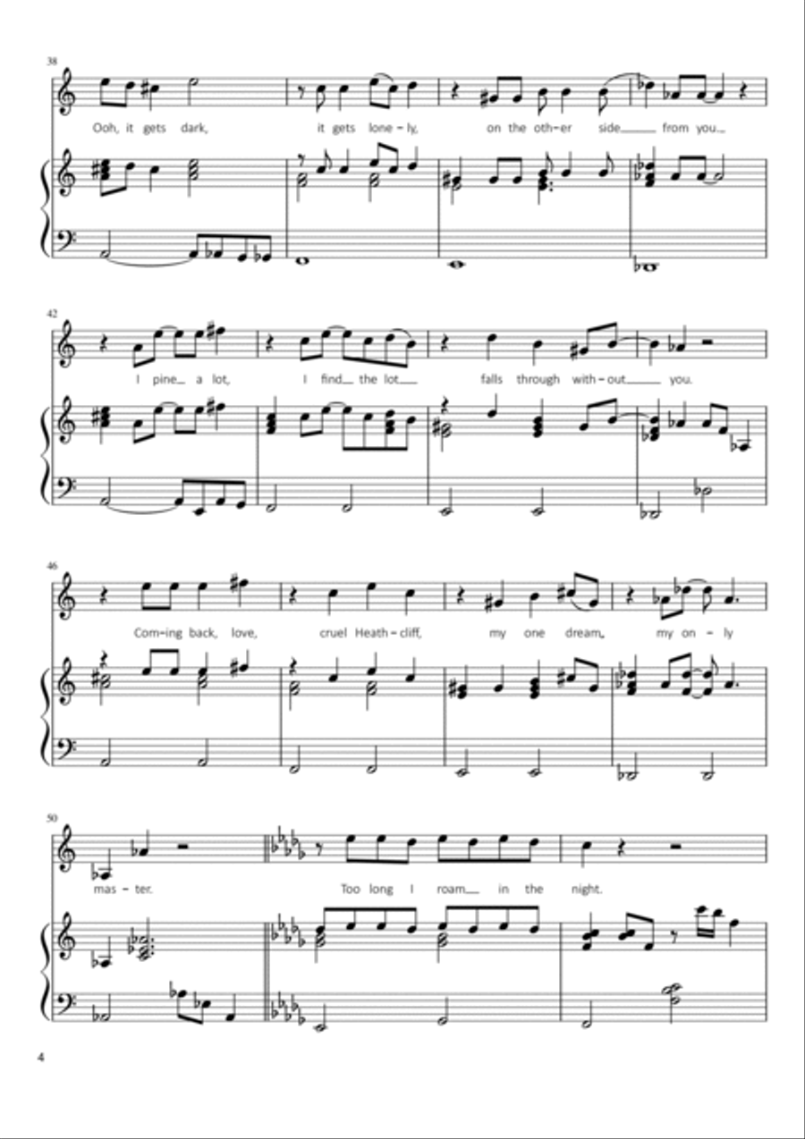 Wuthering Heights Voice scores gallery preview page 4