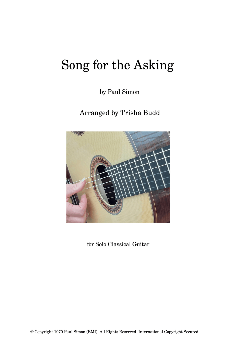 Song For The Asking Song For The Asking Acoustic Guitar scores gallery preview page 1