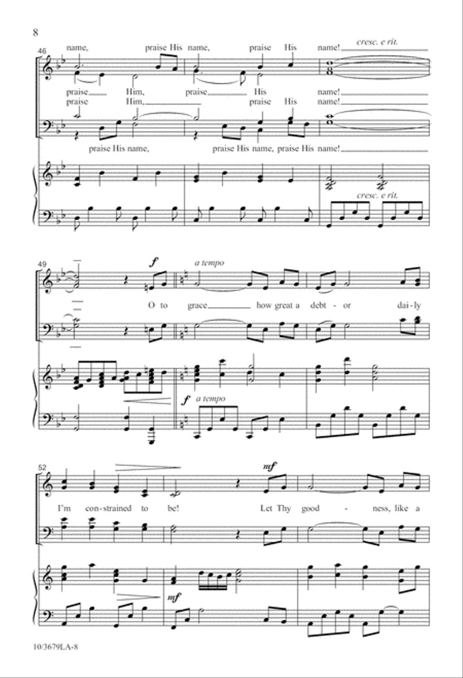 Come, Praise His Name 4-Part scores gallery preview page 9