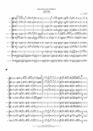 Handel: Messiah (Der Messias) Hallelujah Chorus (transposed into Eb) - symphonic wind + bass
