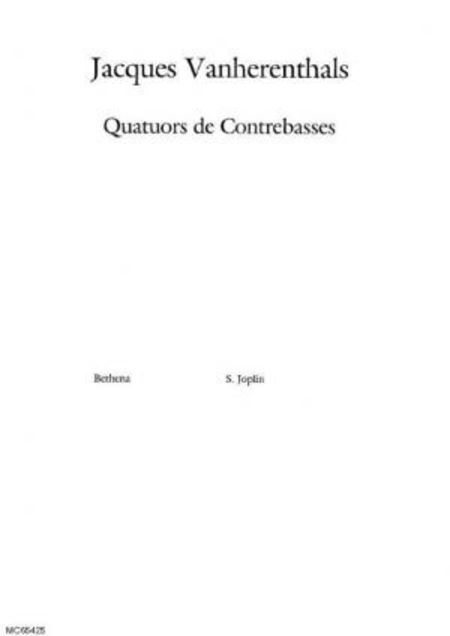 Bethena : arrangement : quatuor de contrebasses