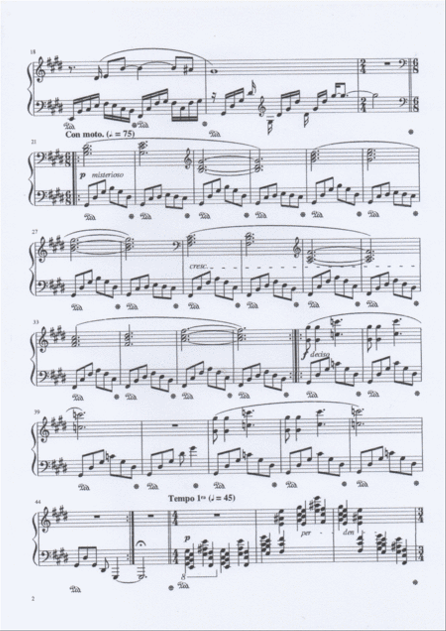 2 Nocturnos Piano Solo scores gallery preview page 2