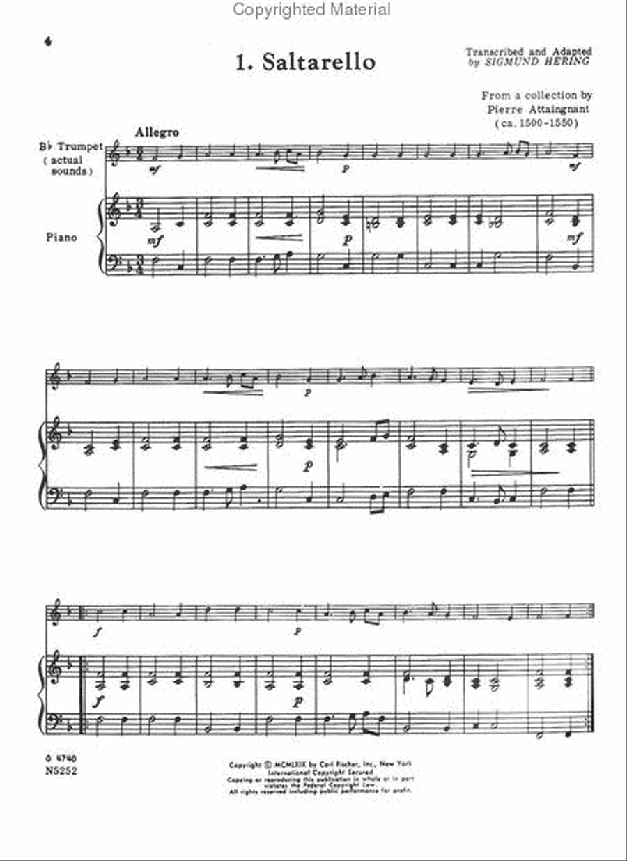 Classic Pieces Trumpet Solo scores gallery preview page 2