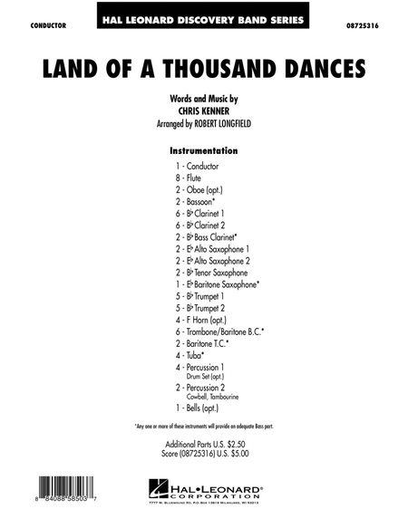 Land Of A Thousand Dances - Full Score