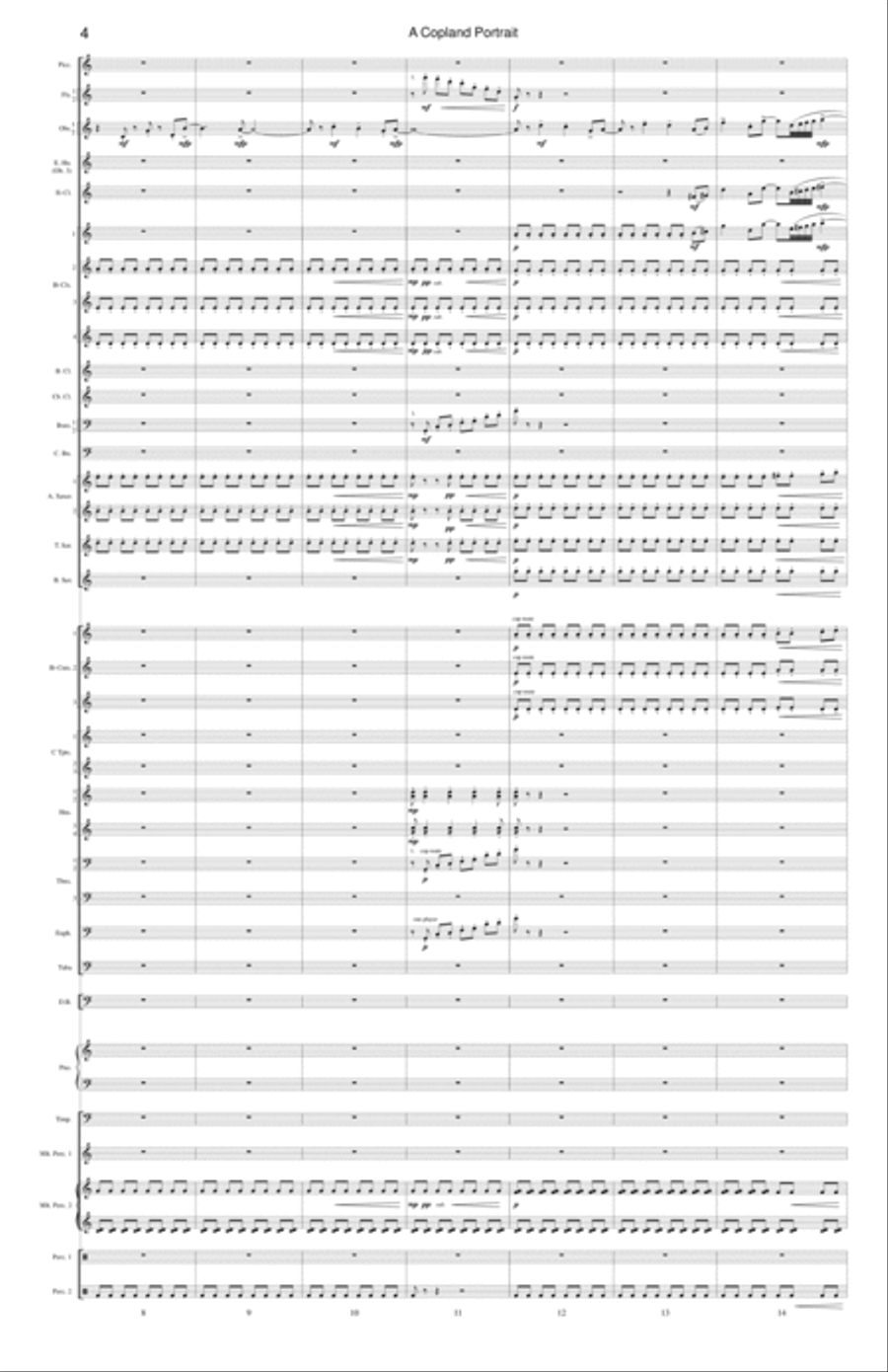 A Copland Portrait Concert Band scores gallery preview page 5
