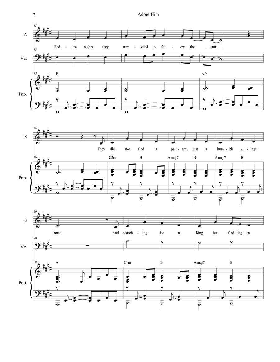 Adore Him SA scores gallery preview page 2