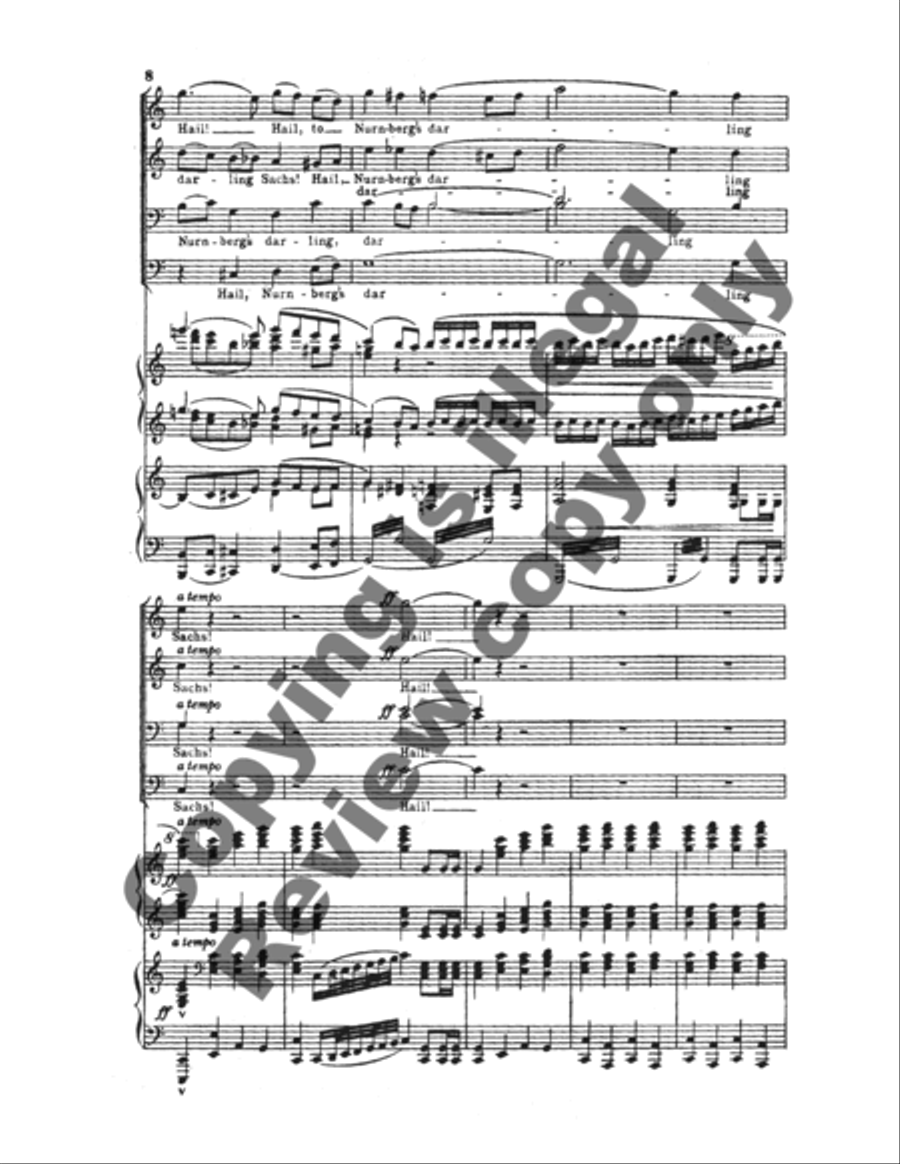 Die Meistersinger: Chorus & Finale TTBB scores gallery preview page 6