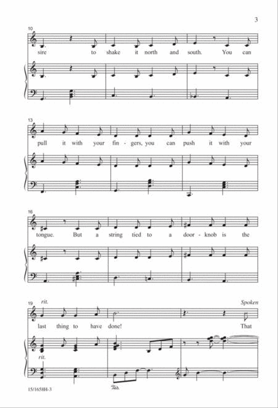 The Looth Tooth Tune Unison Choir scores gallery preview page 3