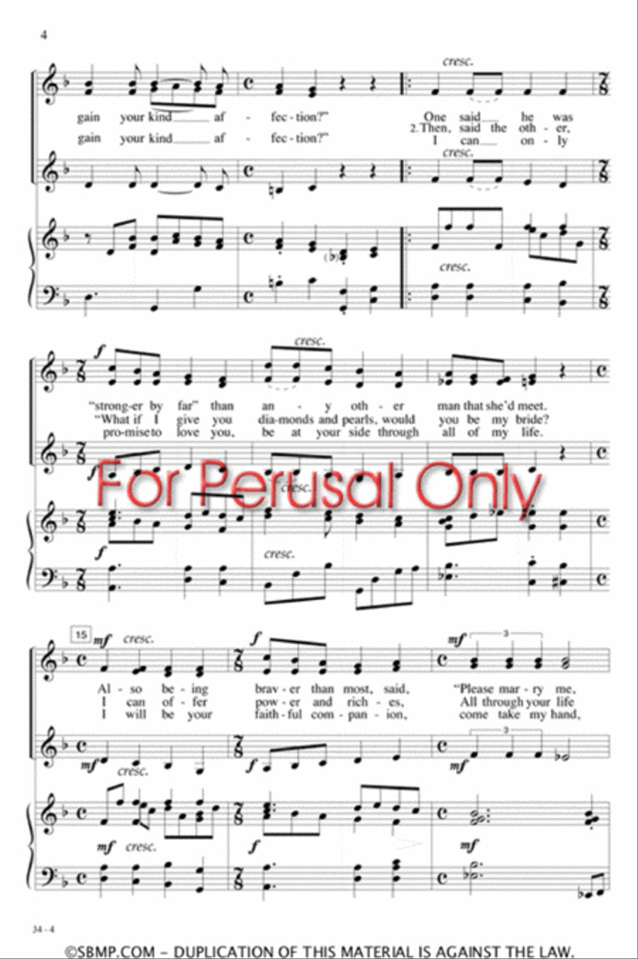 Dance on My Heart - SSA Octavo SSA scores gallery preview page 3