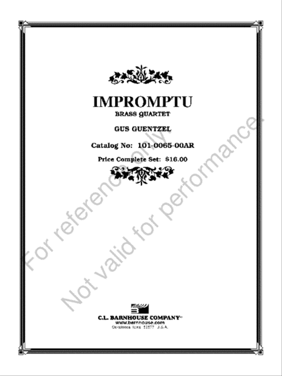Impromptu Impromptu Brass Quartet scores gallery preview page 2