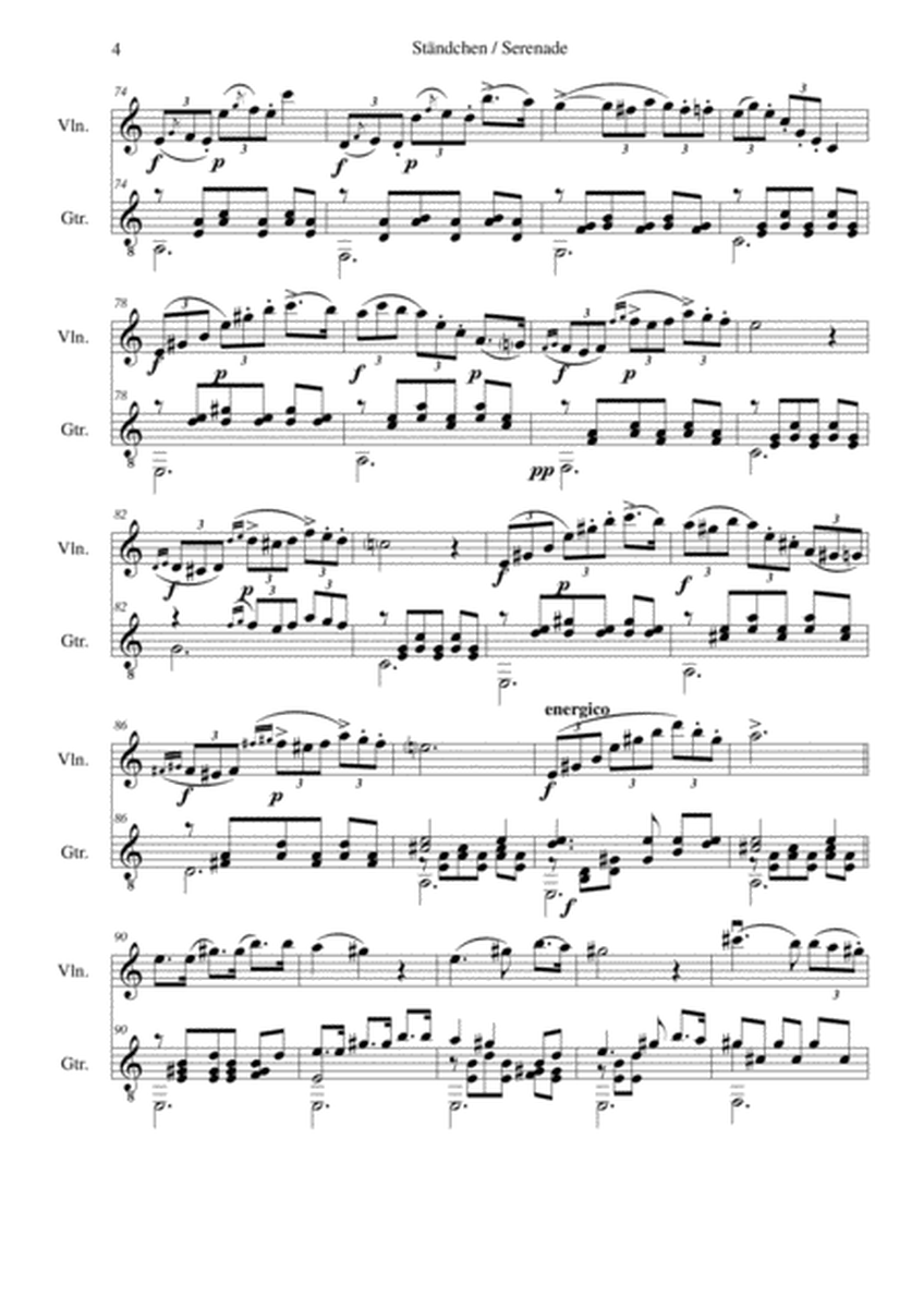 Ständchen (Serenade) for violin and guitar after Theobald Böhm image number null