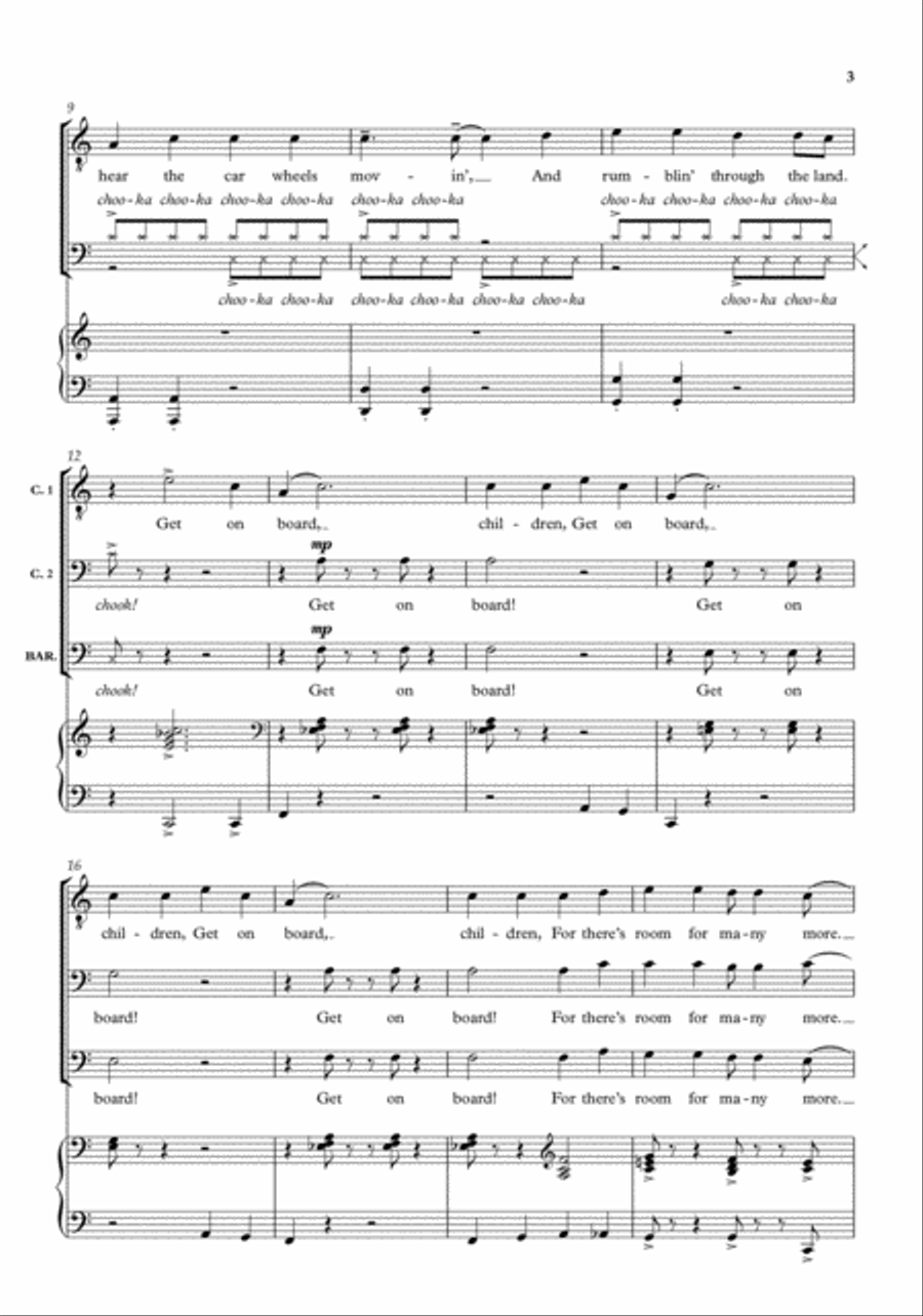 The Gospel Train Choir scores gallery preview page 3