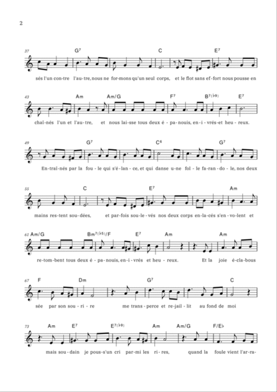 La Foule Piano scores gallery preview page 2