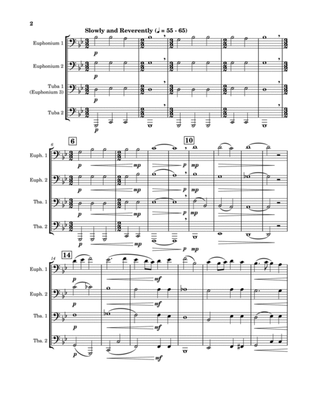To Thee We Sing (Tuba/Euphonium Quartet)