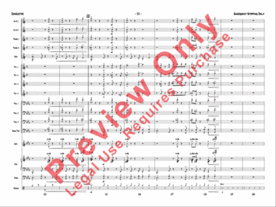 Emergency Stopping Only Jazz Ensemble scores gallery preview page 23