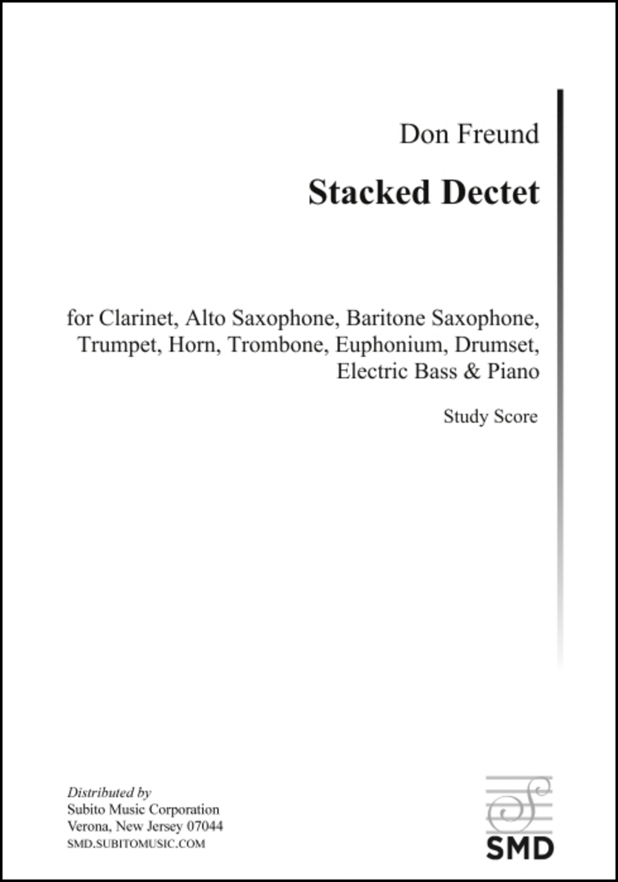 Stacked Dectet Stacked Dectet Clarinet scores gallery preview page 1