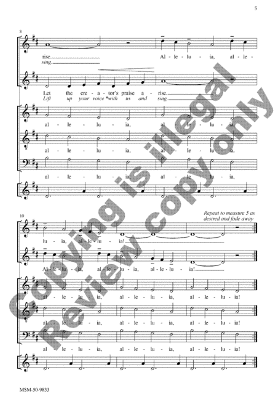 With Angel Choirs, Set 1 With Angel Choirs, Set 1 SSATB scores gallery preview page 5