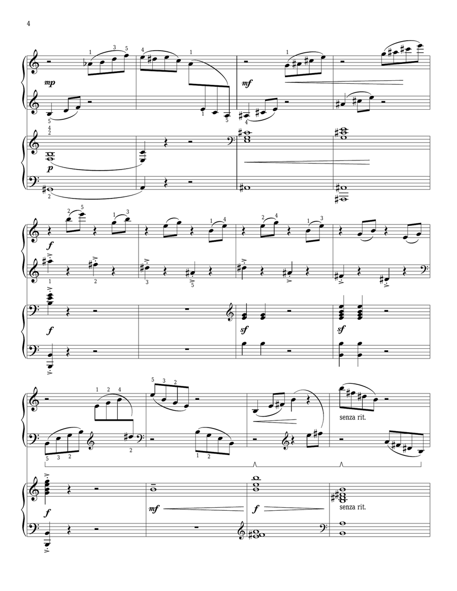 Concerto No. 1 For Piano And Strings Piano scores gallery preview page 3
