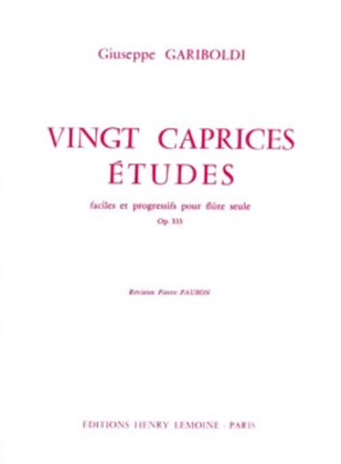 Book cover for Caprices-etudes (20) Op. 333