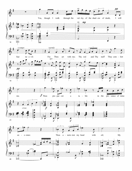Psalm Twenty-Three for Soprano and Piano