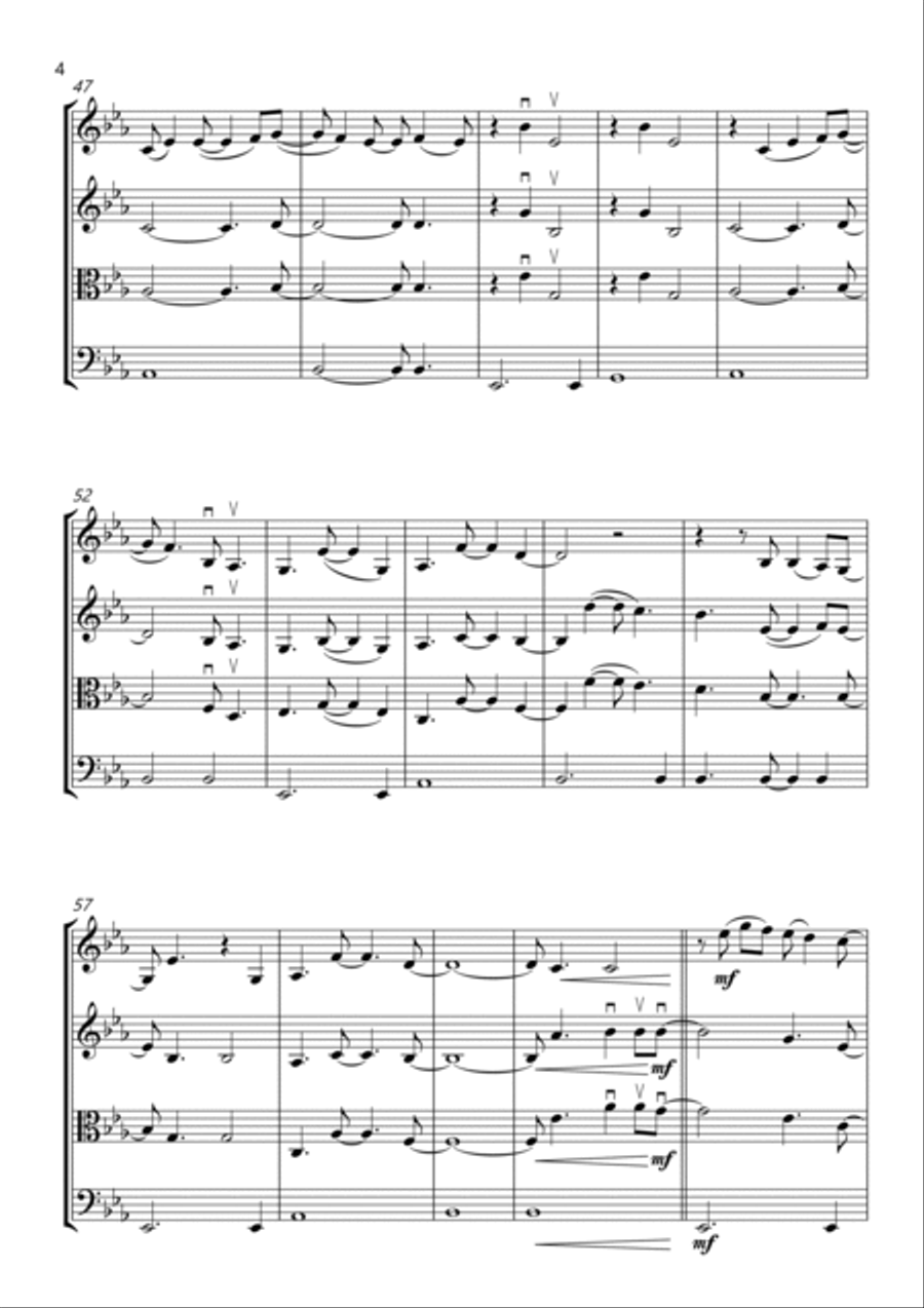 You're Still The One String Quartet scores gallery preview page 4