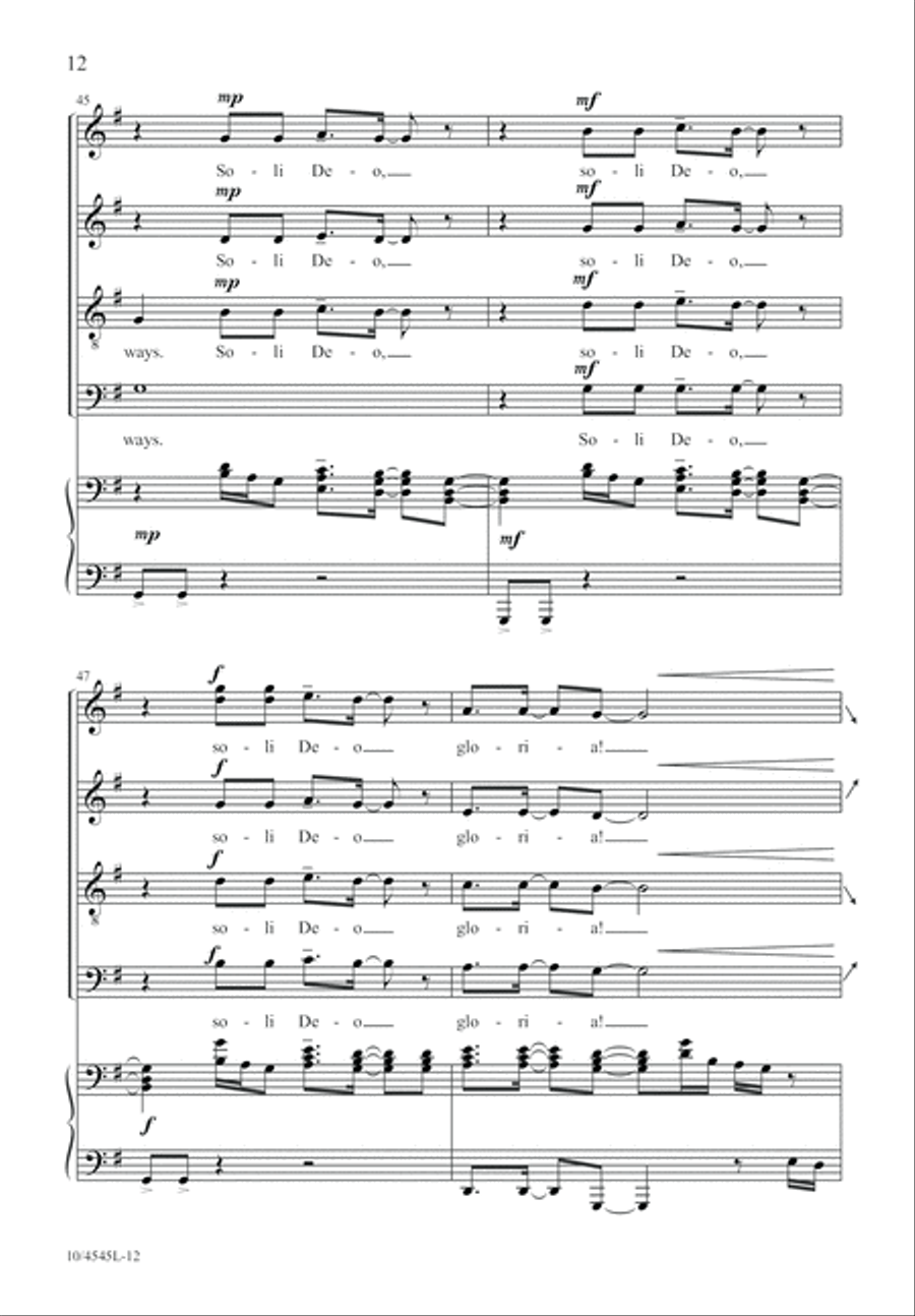 Soli Deo 4-Part scores gallery preview page 13