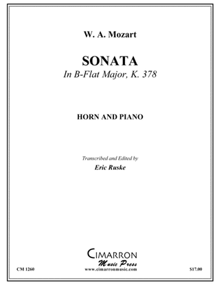 Sonata in B-Flat Major, KV 378