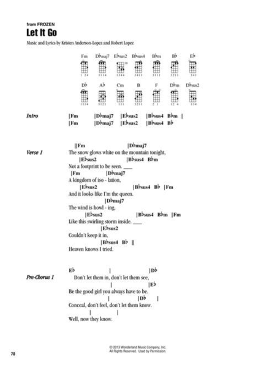 Disney – Strum & Sing Ukulele Ukulele scores gallery preview page 6
