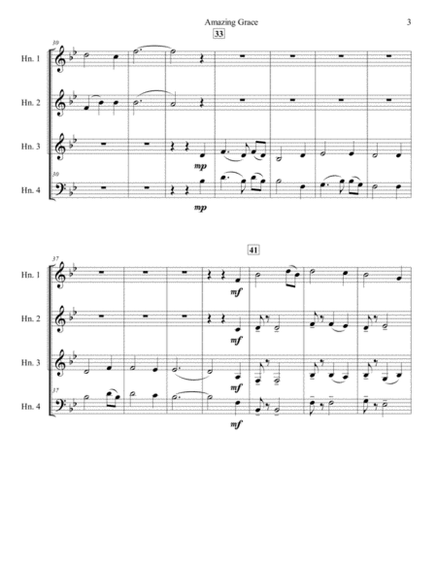 Amazing Grace (Horn Quartet) image number null