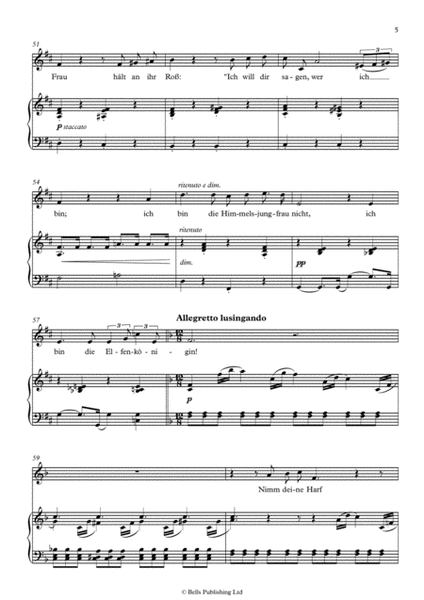 Tom der Reimer, Op. 135a (Original key. B-flat Major)