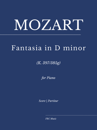 Book cover for Mozart: Fantasia in D minor, K. 397 - As played By Víkingur Ólafsson